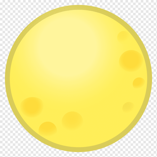 Круглая желтая Луна