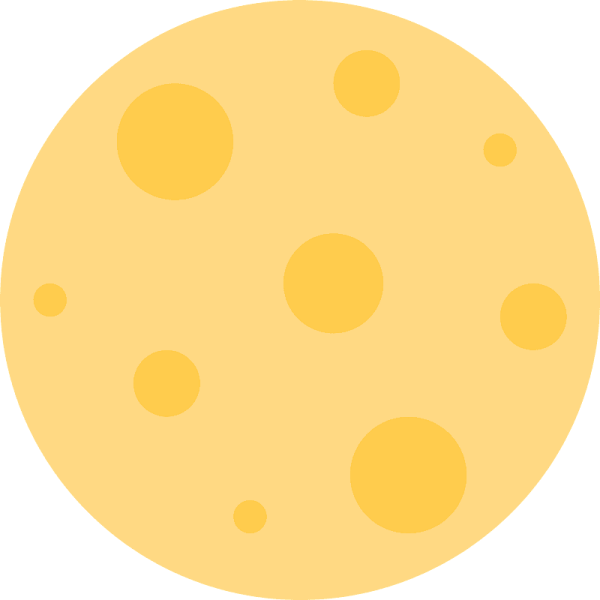 Желтая Луна без фона