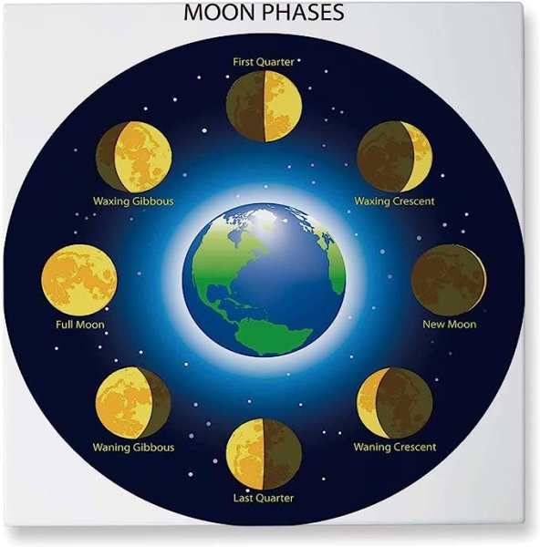 Макет движения и фазы Луны