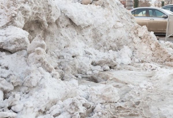 Загрязнение снега