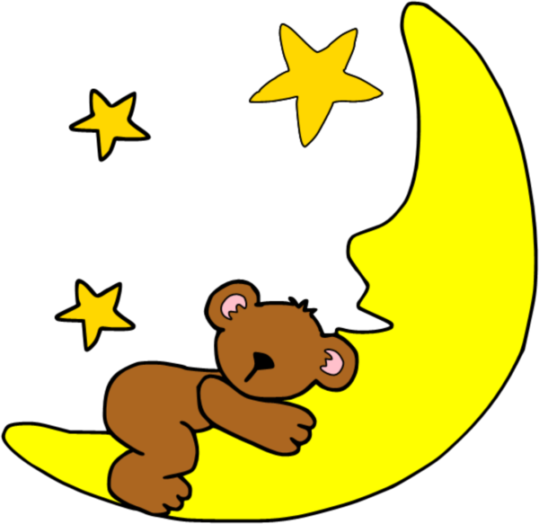 Мишка на Луне рисунок