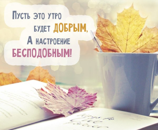 С добрым осенним субботним утром