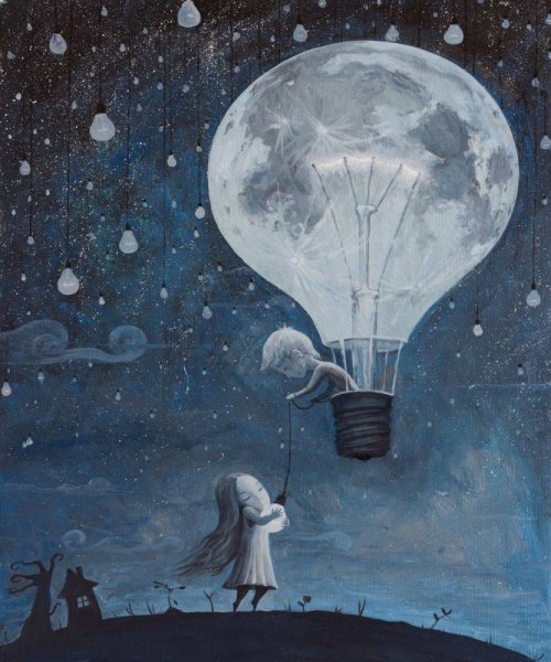 Adrian Borda Луна картины