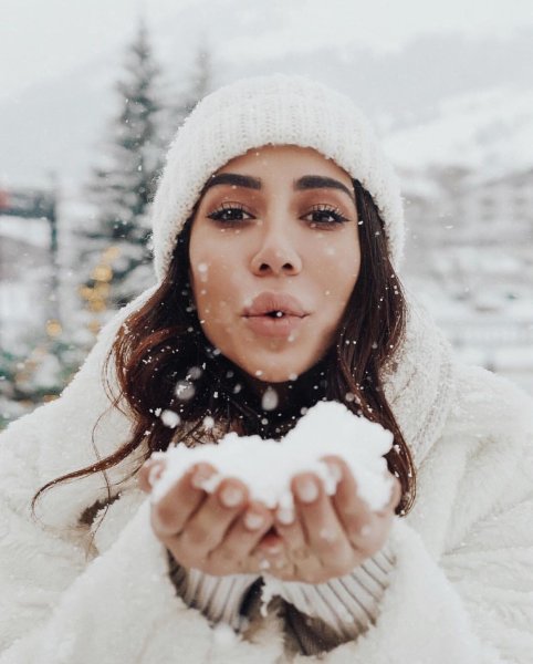 Зимние фотосессии девушек