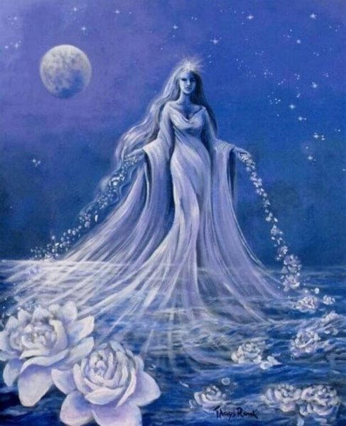 Селена богиня Луны с колесницей