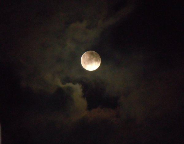 Луна круглая в небе