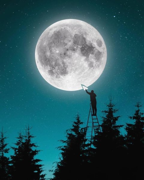 Большая круглая Луна