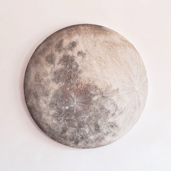 Круглая картина Луна