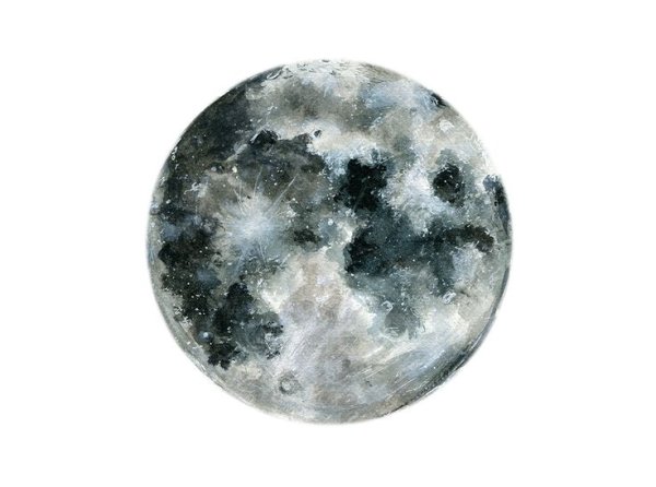 Полная Луна эскиз