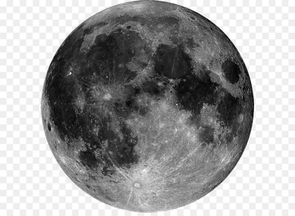 Луна на белом фоне