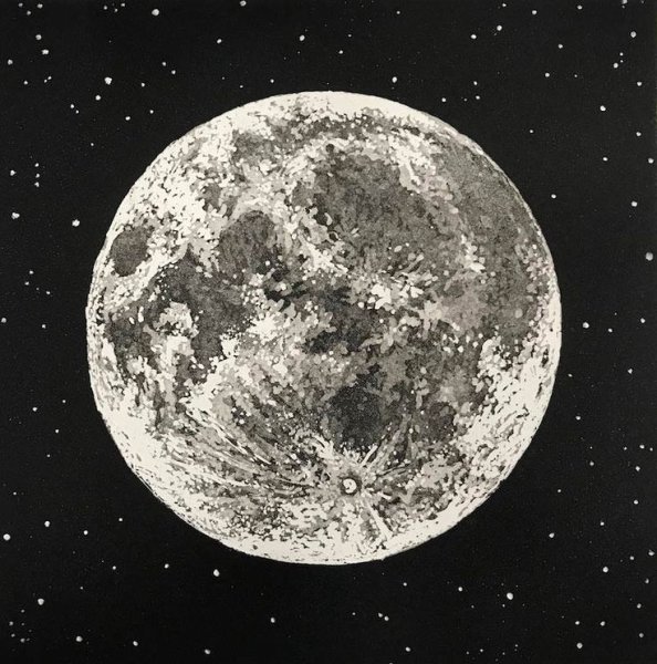 Объемное изображение Луны