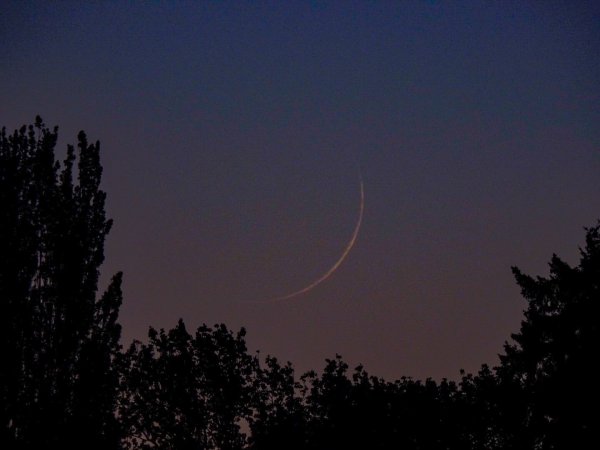 Тонкий серп Луны