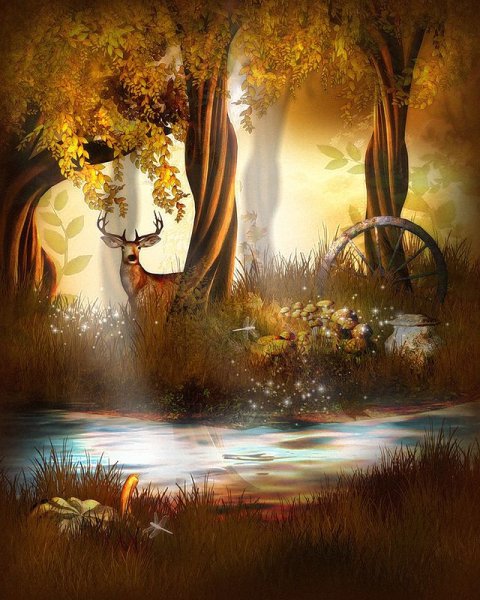 Сказочный осенний лес