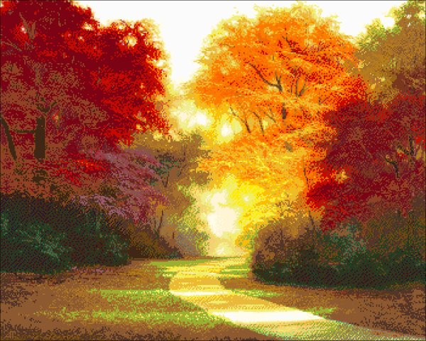 Сказочный осенний пейзаж