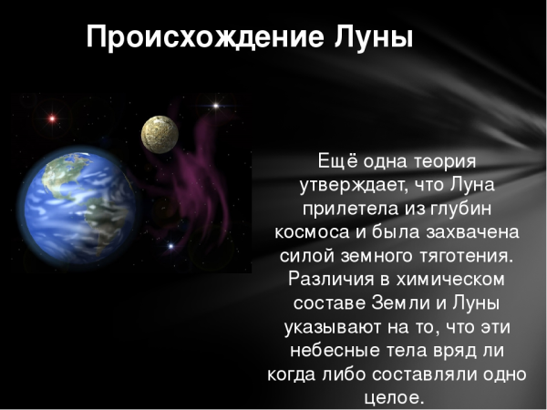 Происхождение Луны