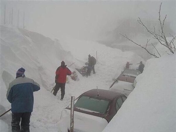 Снежные заносы в Сибири