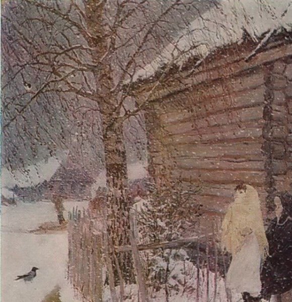 Картина Пластова первый снег