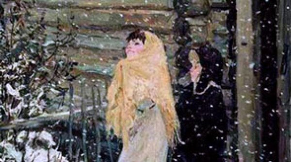 Картина Пластова первый снег