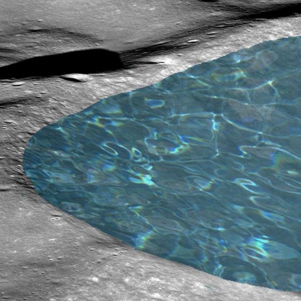 Лед на Луне