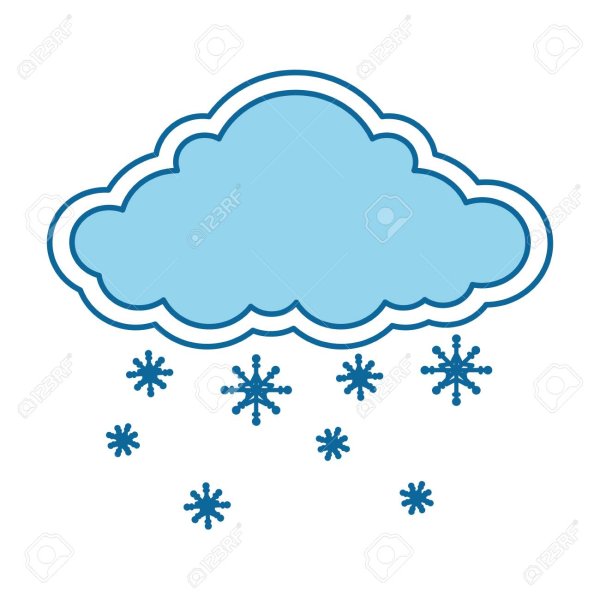 Облака снег для детей