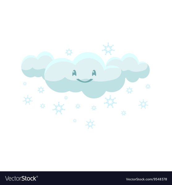 Снежное облако вектор