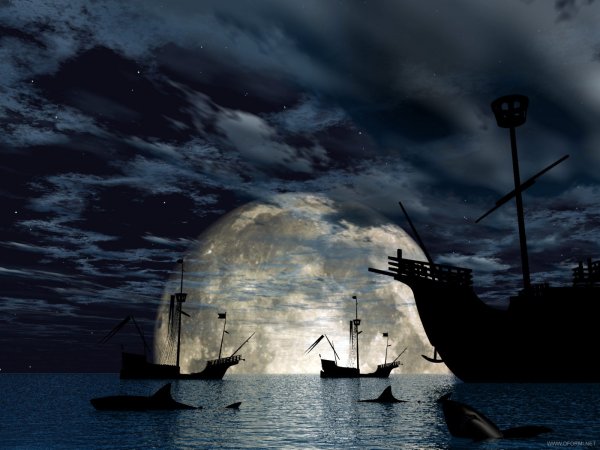 Море Луна корабль