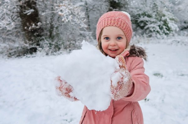 Девочка зимой