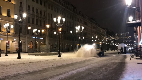 Снегопад в Петербурге