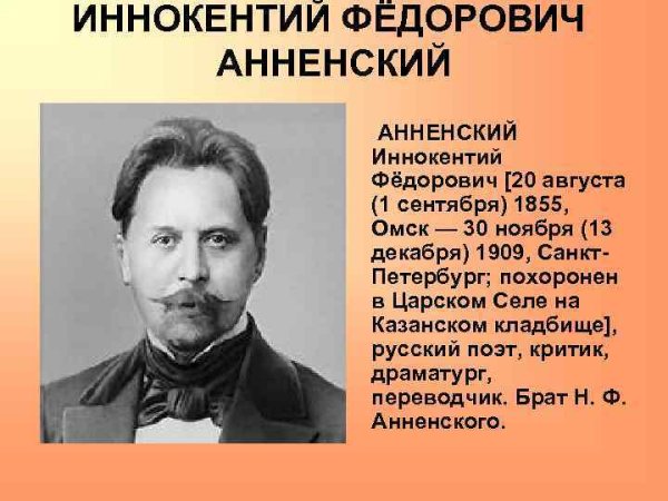 Иннокентий Анненский 1855-1909