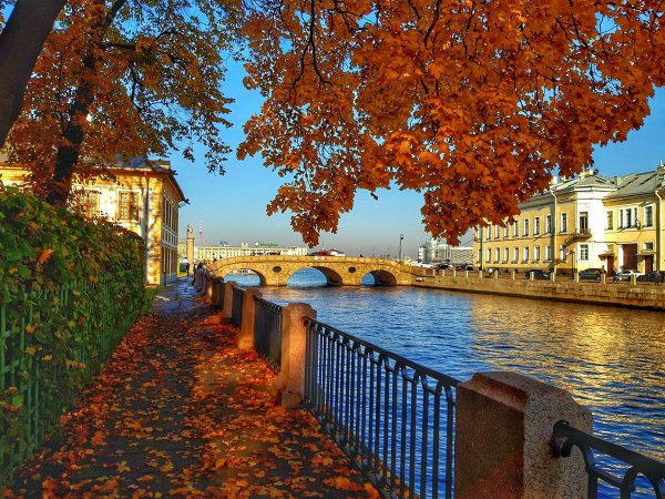 Санкт-Петербург осень Фонтанка