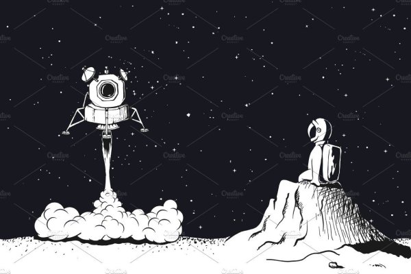 Иллюстрация полет на луну