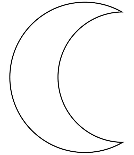 Аппликация полумесяц