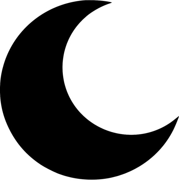 Луна трафарет