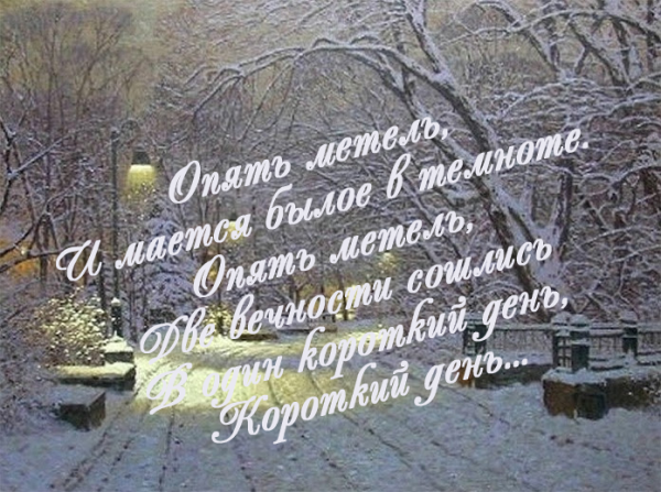 Опять метель стихи