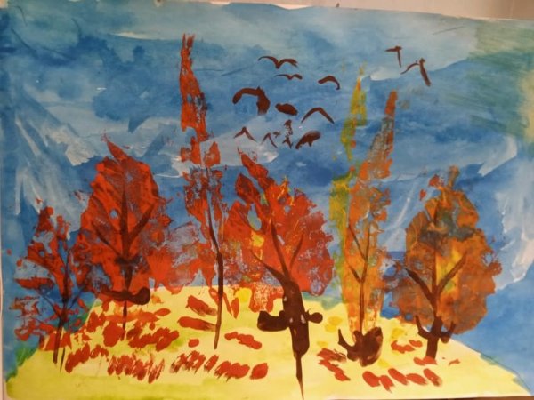 Конкурс рисунков краски осени