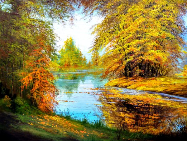 Художник Кораблева Елена Николаевна картины осень