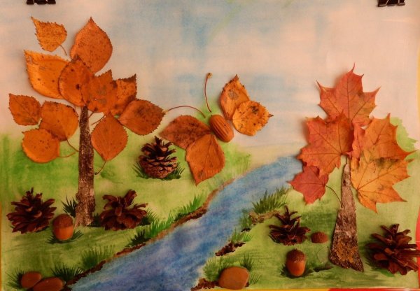 Осенние аппликации в школу