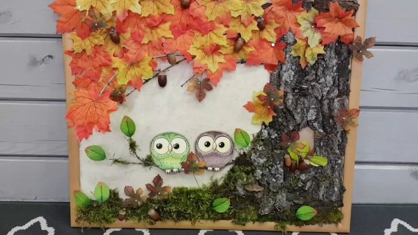 Осеннее панно в школу