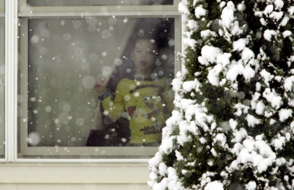 Снежок на окна