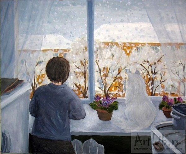 «Зима за окном.» Художник Тутунов Андрей