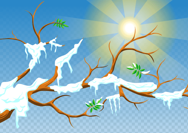 Ранняя Весна мультяшная