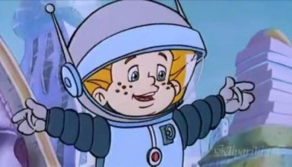 Незнайка на Луне в скафандре