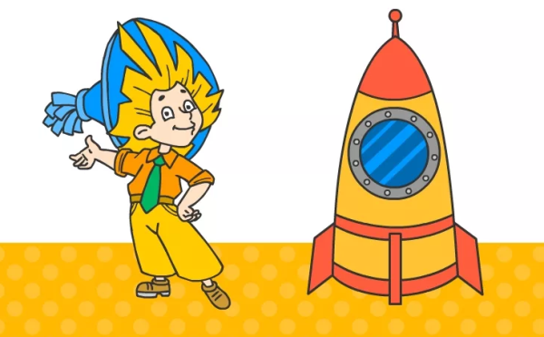 Незнайка на Луне ракета