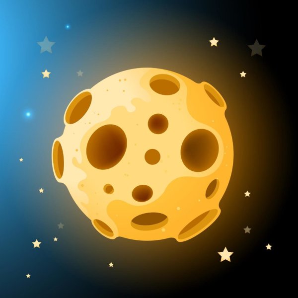 Планета с кратерами