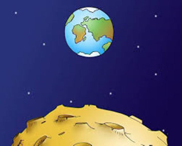 Поверхность Луны для детей