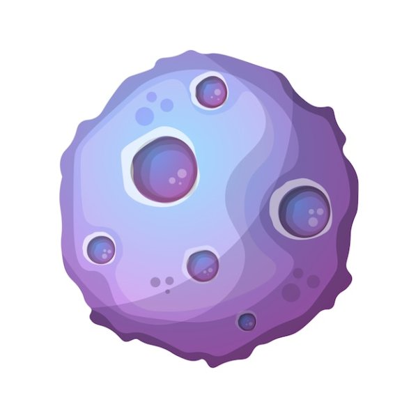 Планета с кратерами