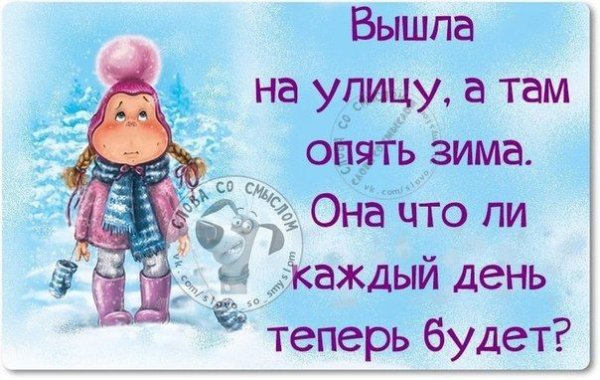 Смешные высказывания про зиму