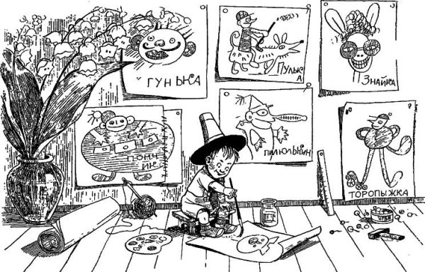 Портреты которые нарисовал Незнайка