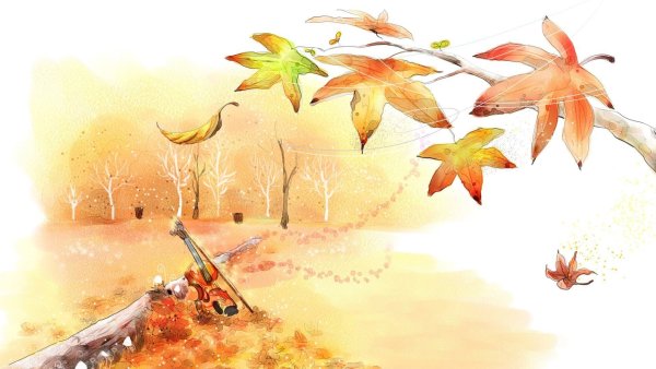 Рисунок на тему осень