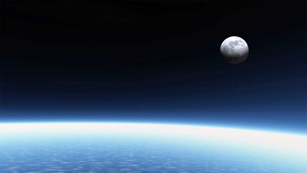 Фотообои на рабочий стол Луна